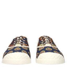 Multicolor Fabric Low Top Sneakers