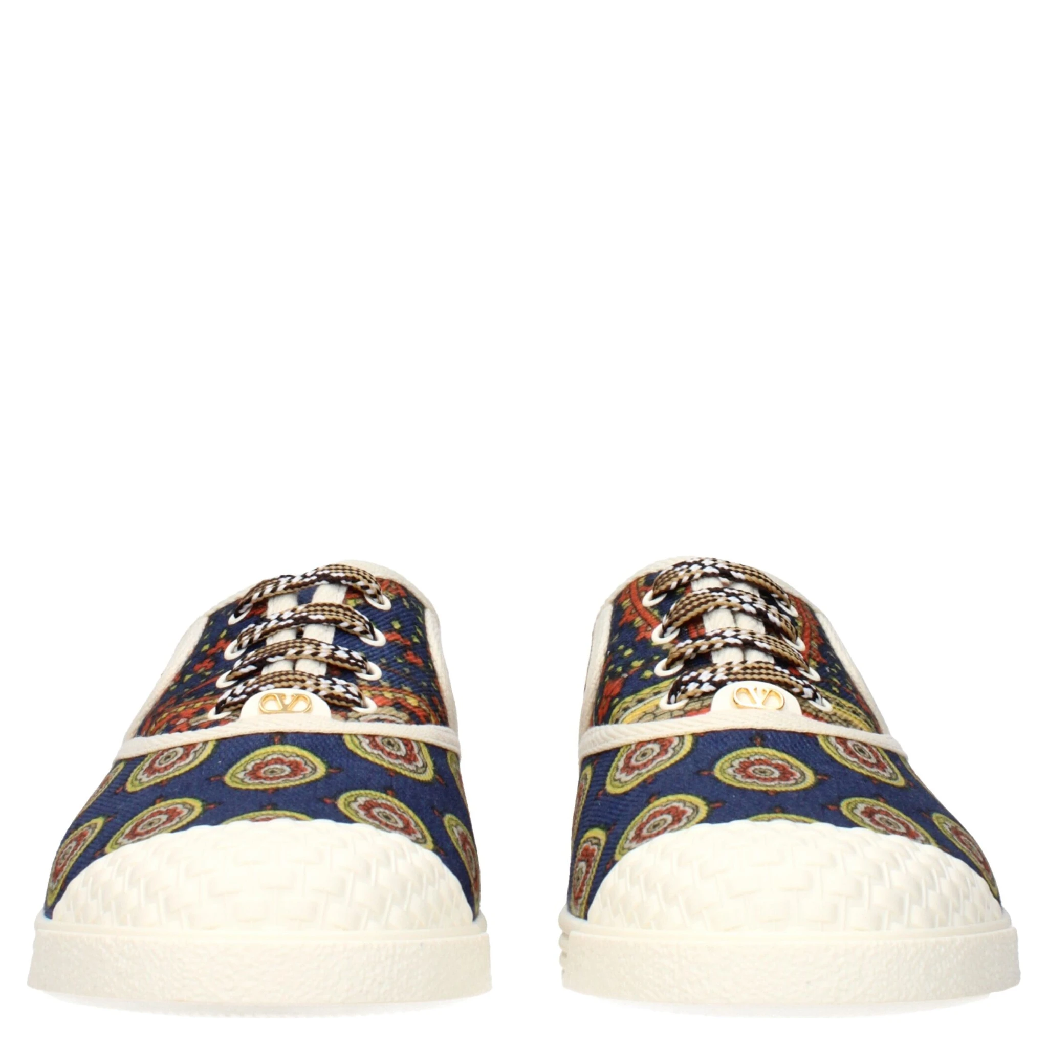 Multicolor Fabric Low Top Sneakers