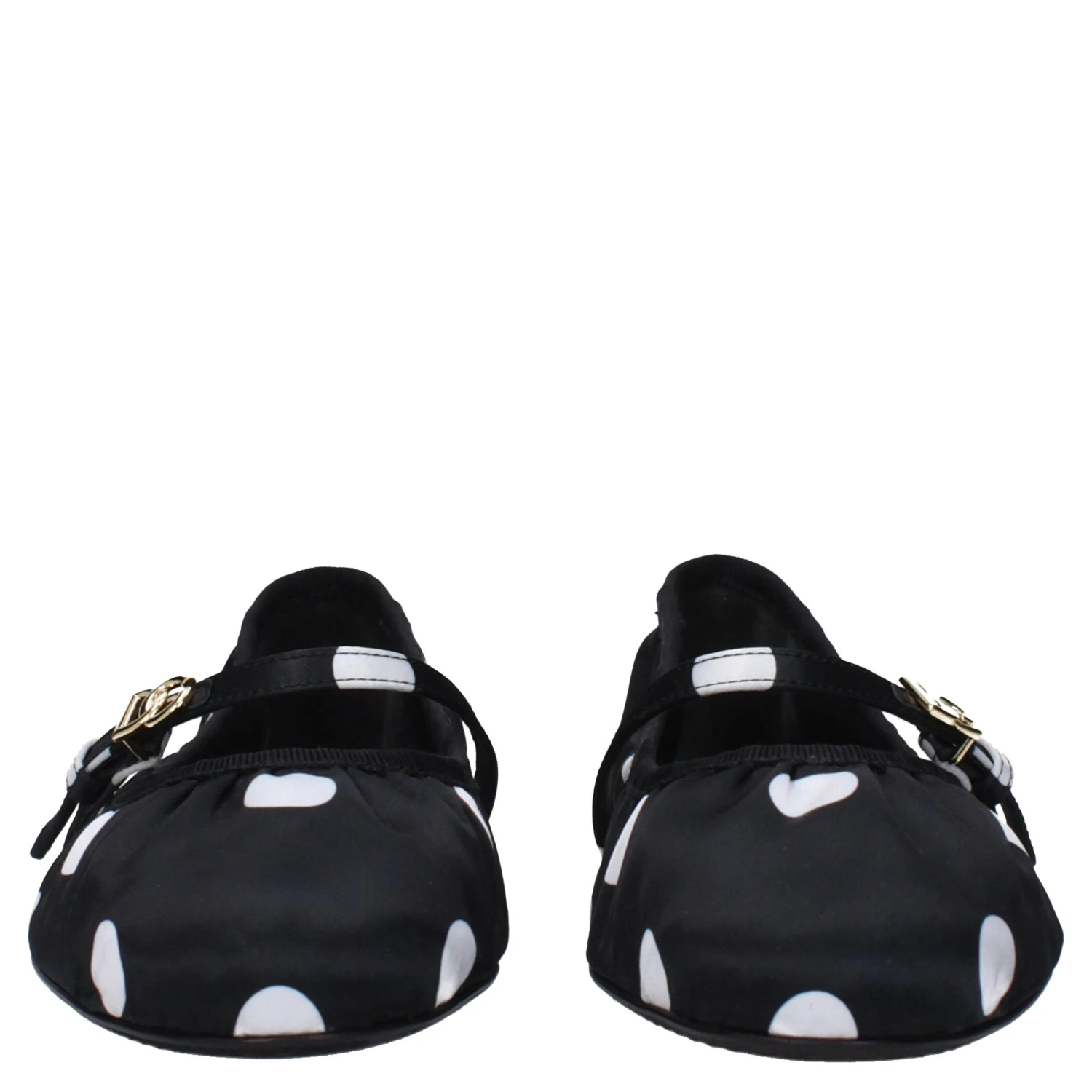 Black Fabric Ballet Flats
