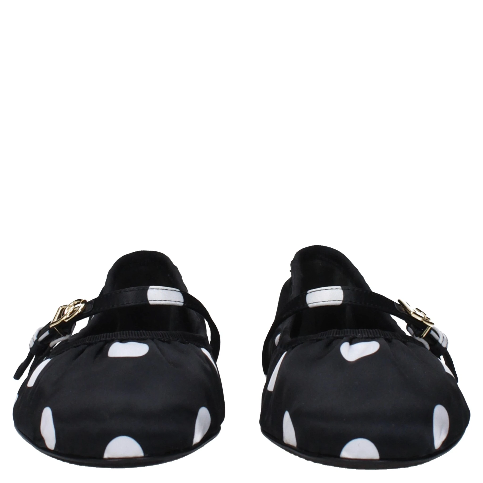 Black Fabric Ballet Flats