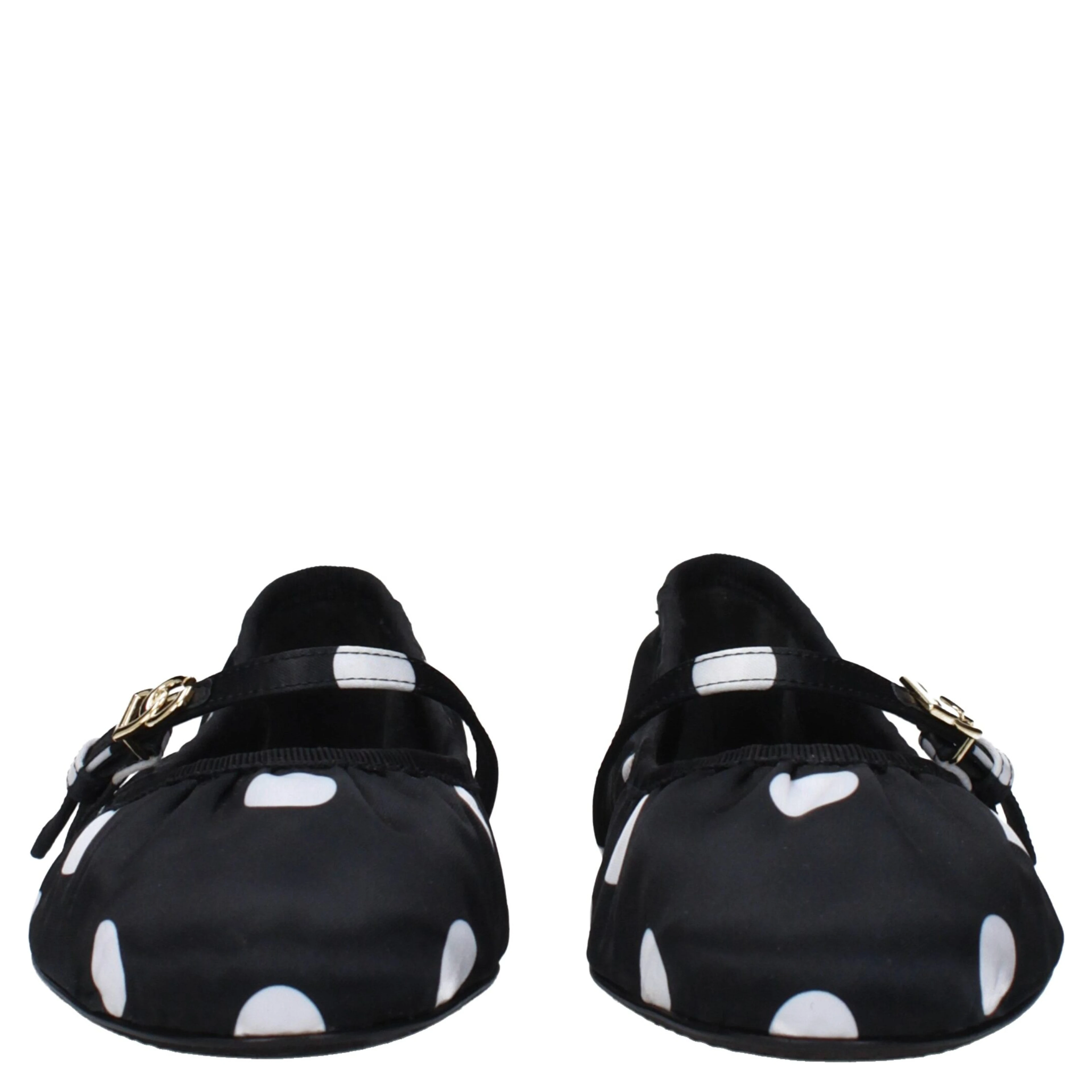 Black Fabric Ballet Flats