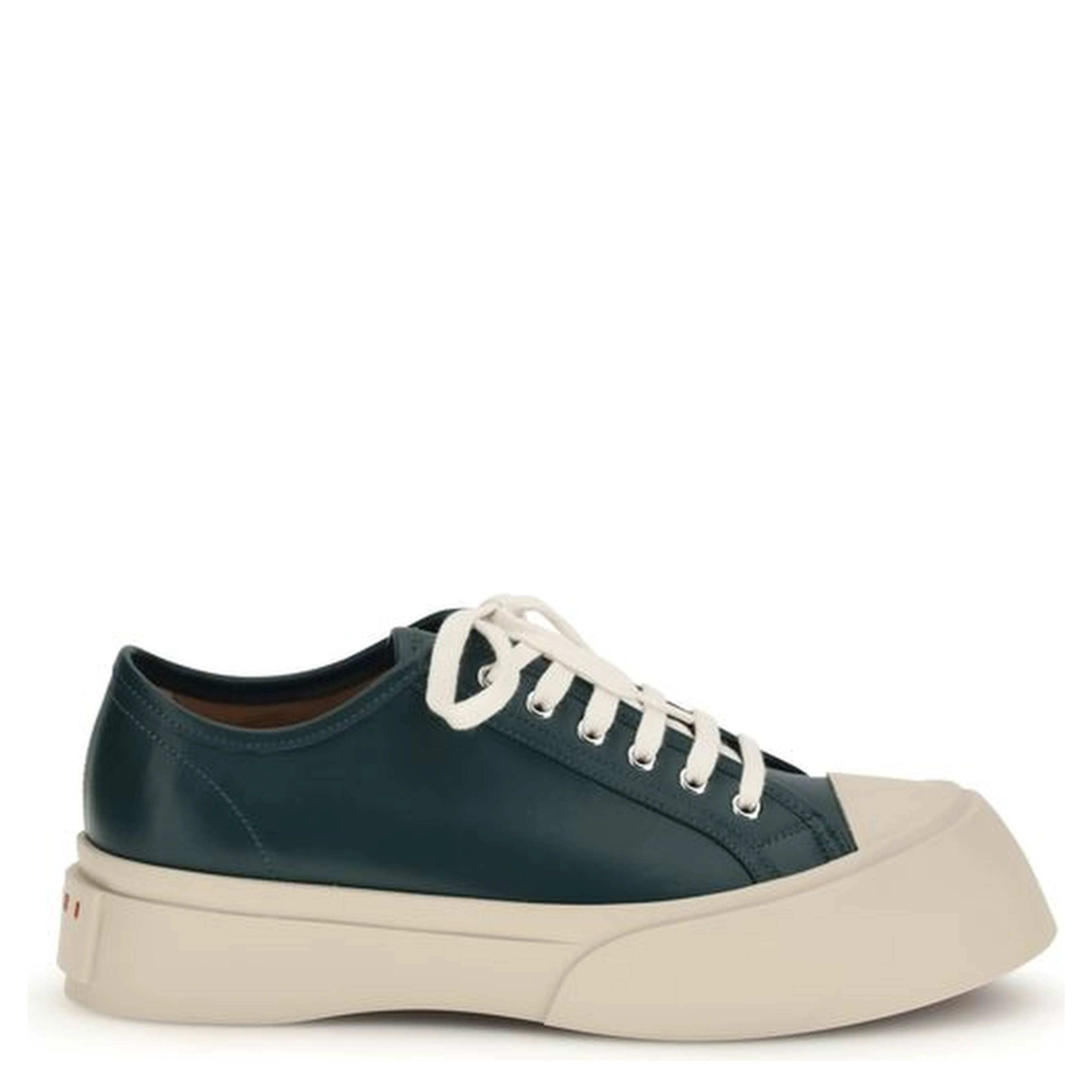 Black Napa Leather / Calf Bos Taurus Chunky Sneakers