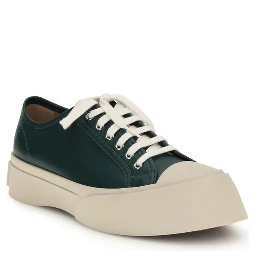 Black Napa Leather / Calf Bos Taurus Chunky Sneakers