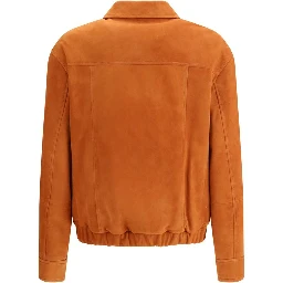 Multicolor Calf Leather Bos Taurus Jackets And Coat