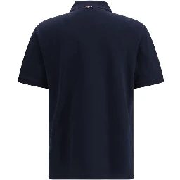 Blue Cotton Polo Shirt