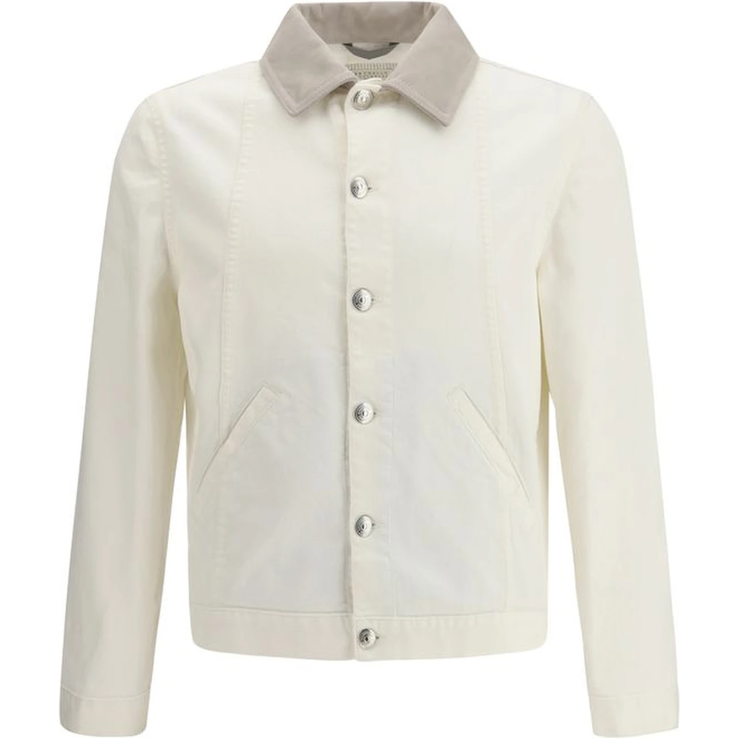 White Cotton Denim Jacket