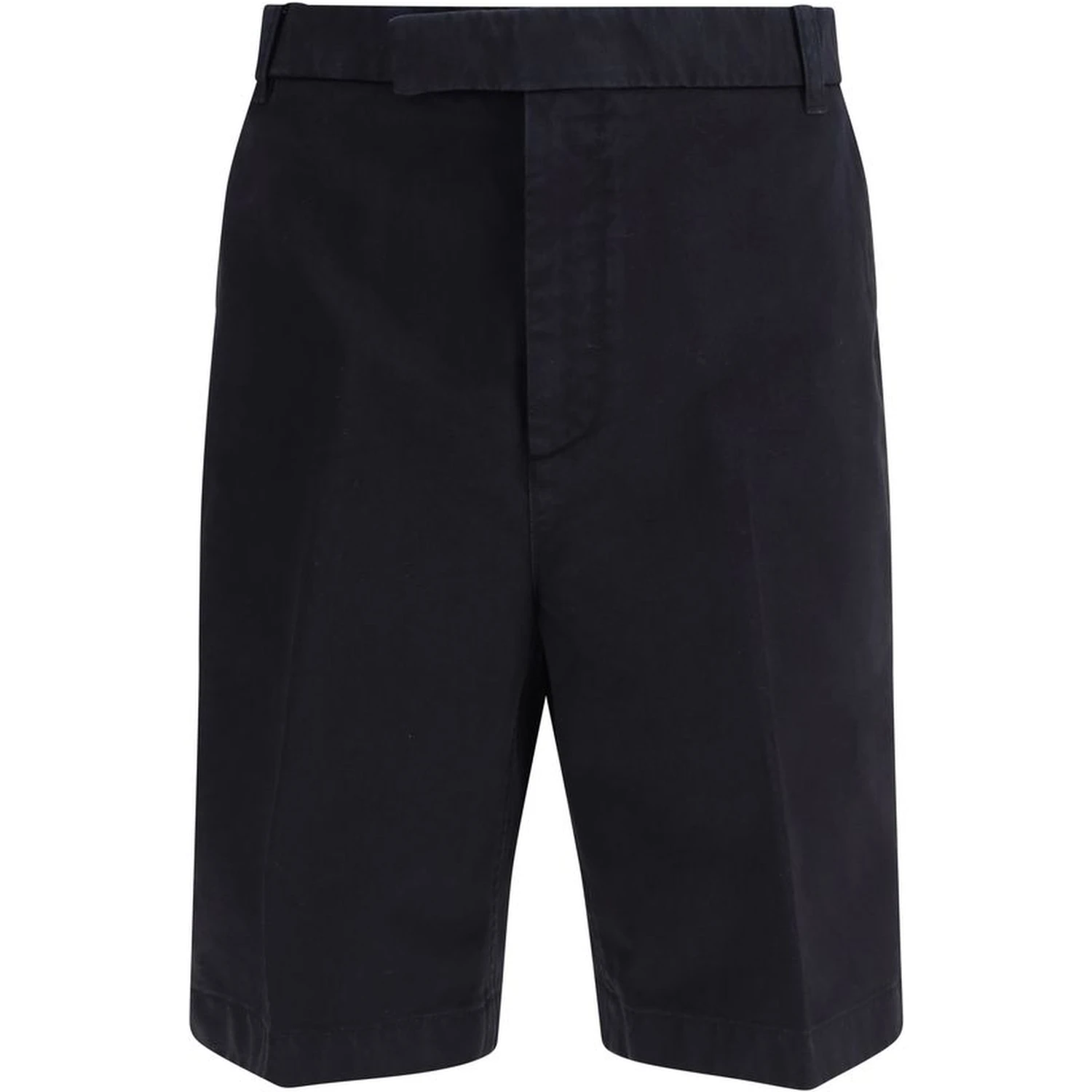 Blue Polyester Bermuda Shorts