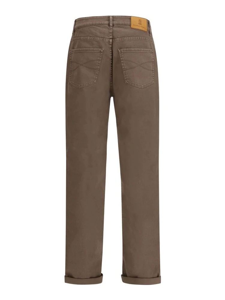 Brown Cotton Relaxed Fit Jeans alternative