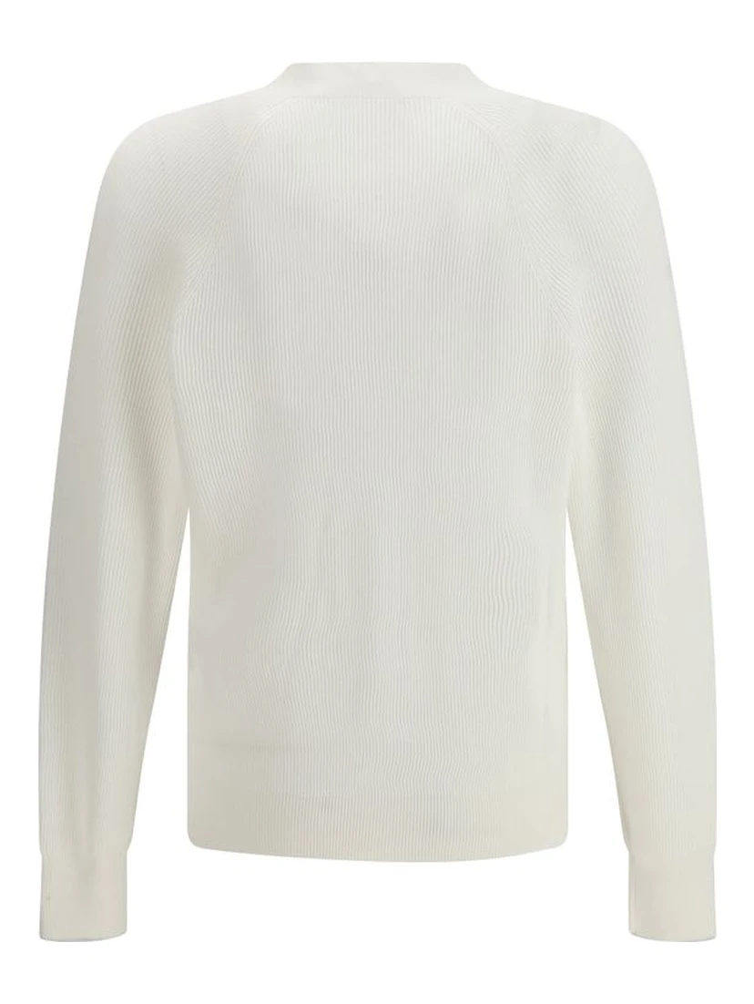 White Cotton Cardigan
