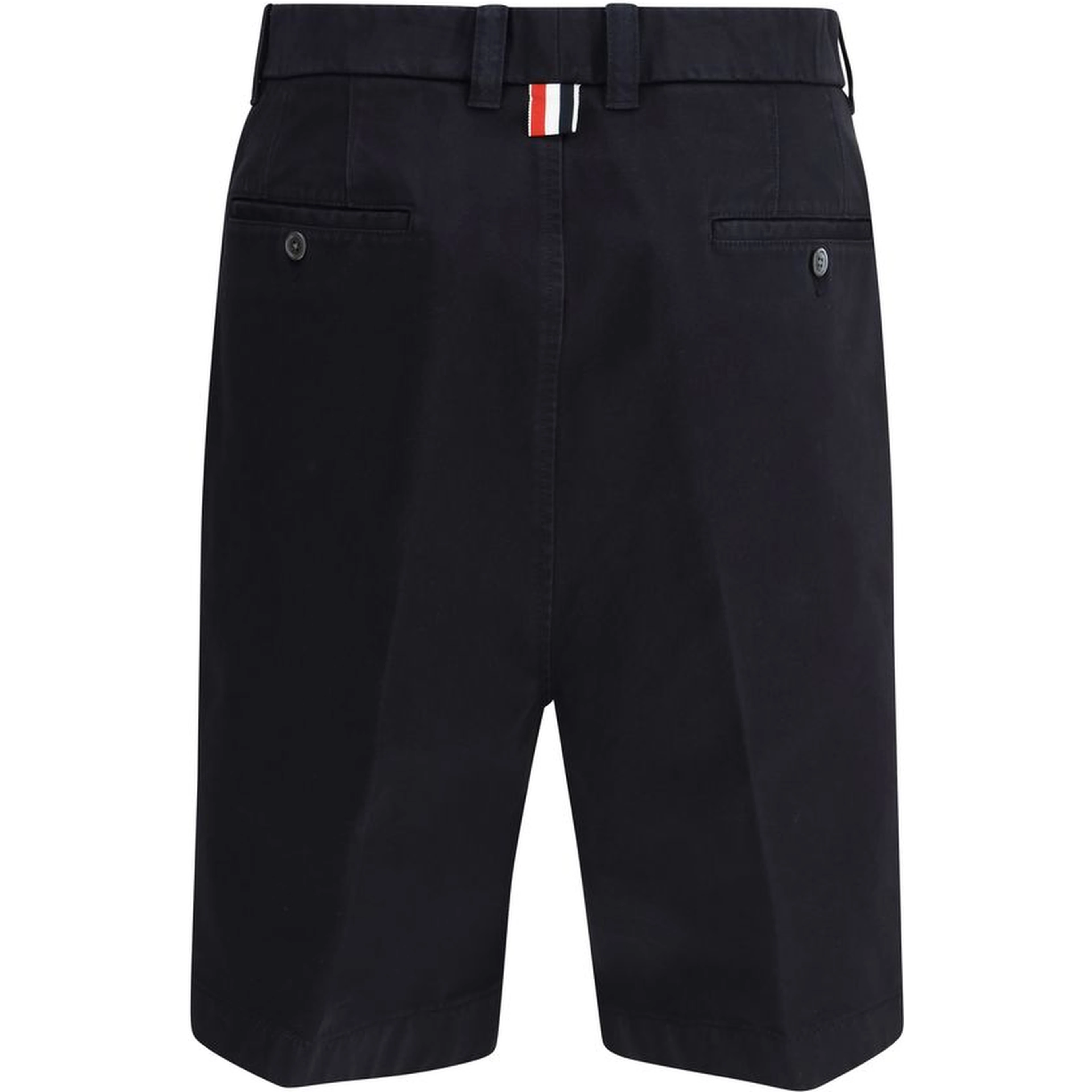 Blue Polyester Bermuda Shorts