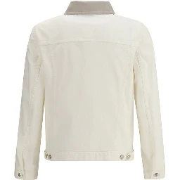 White Cotton Denim Jacket