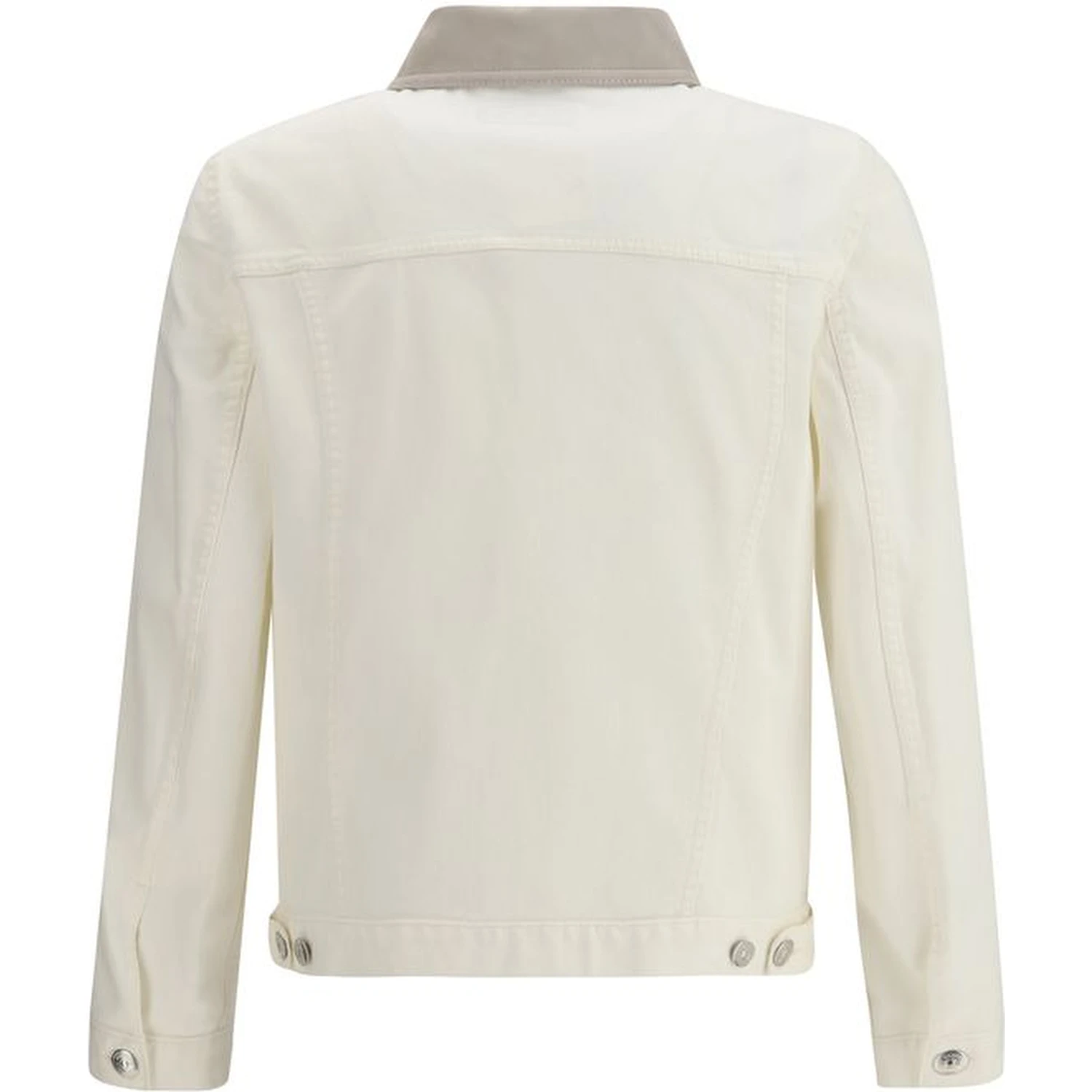 White Cotton Denim Jacket