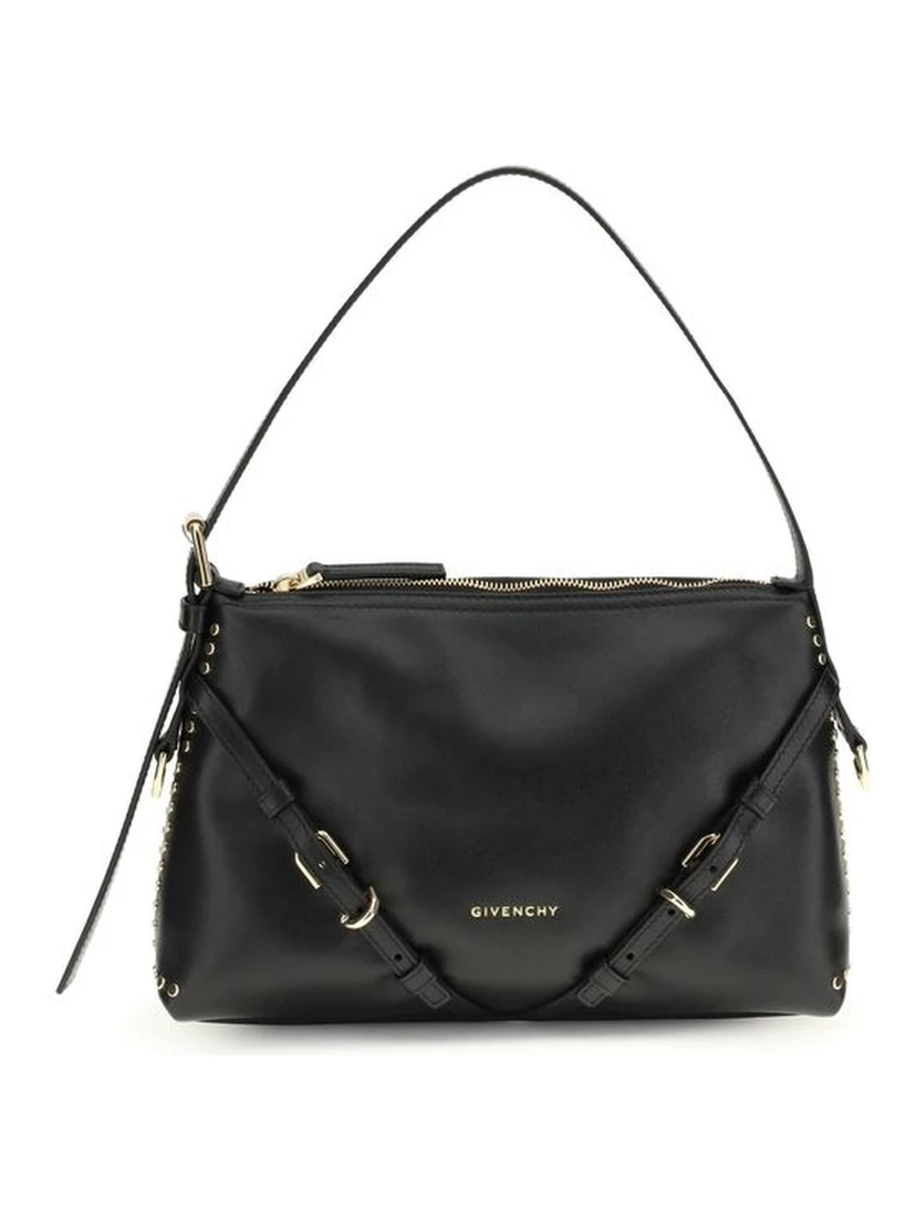Black Calf Leather Bos Taurus Shoulder Bag
