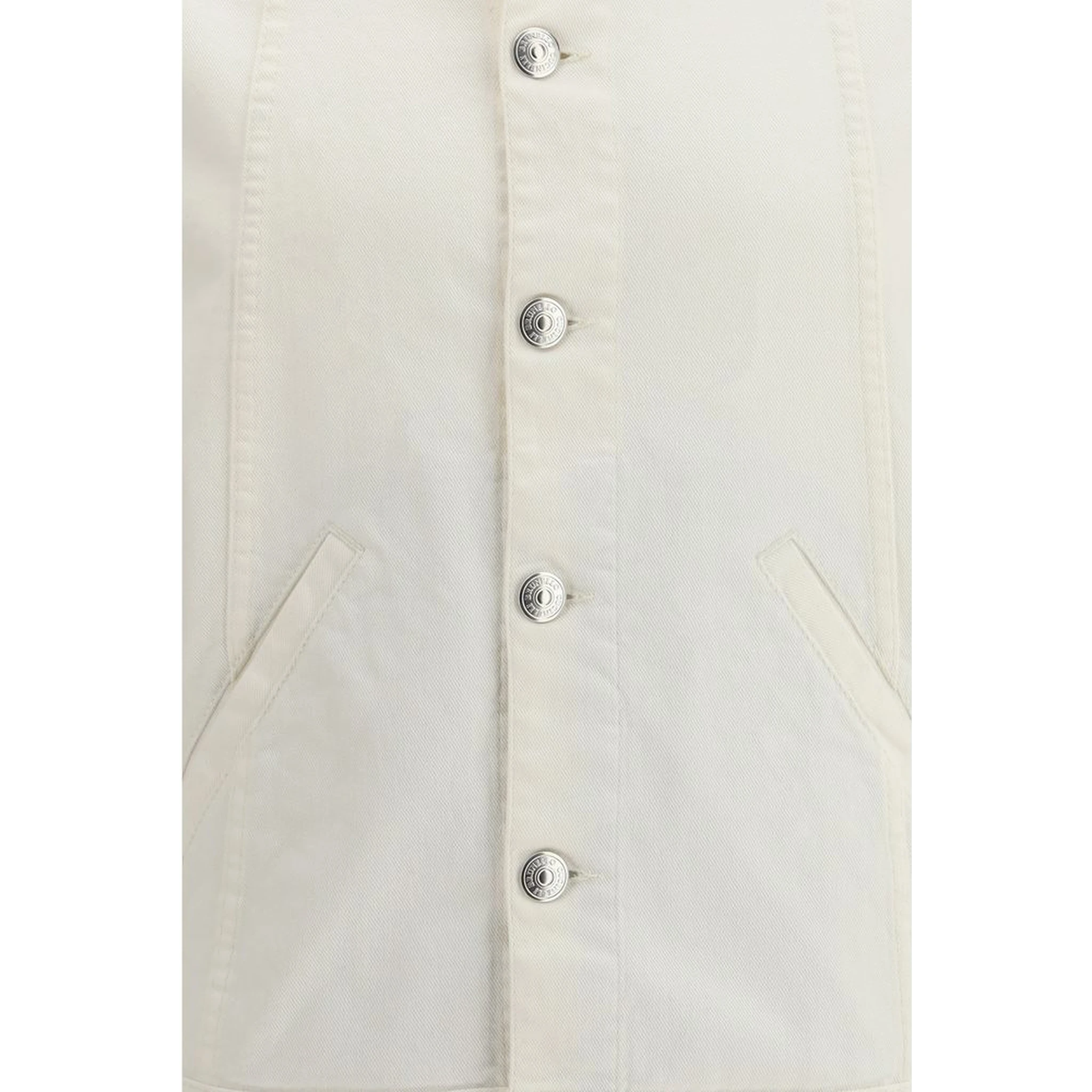 White Cotton Denim Jacket