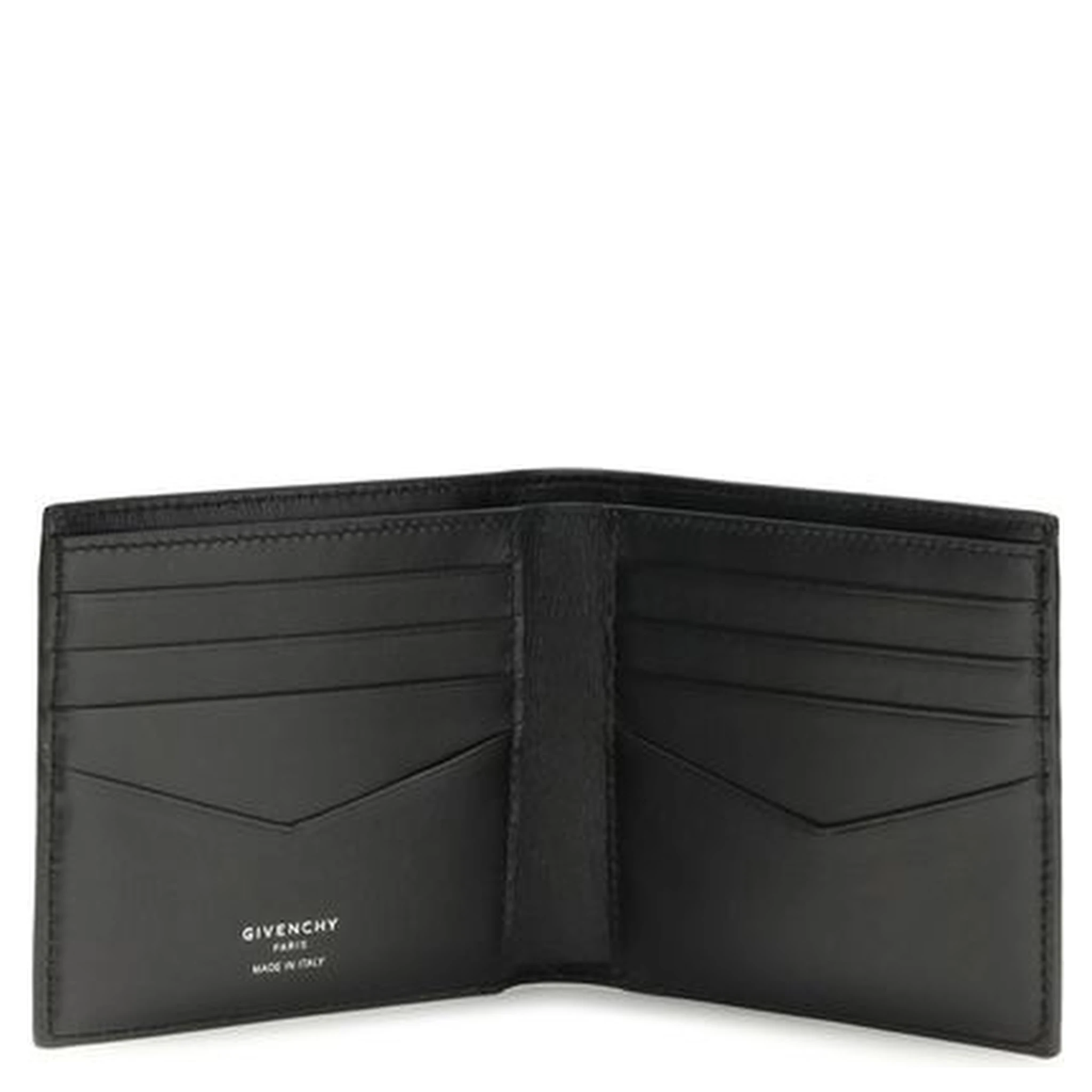 محفظة بوس توروس من جلد العجل الأسود