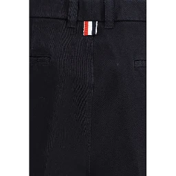 Blue Polyester Bermuda Shorts