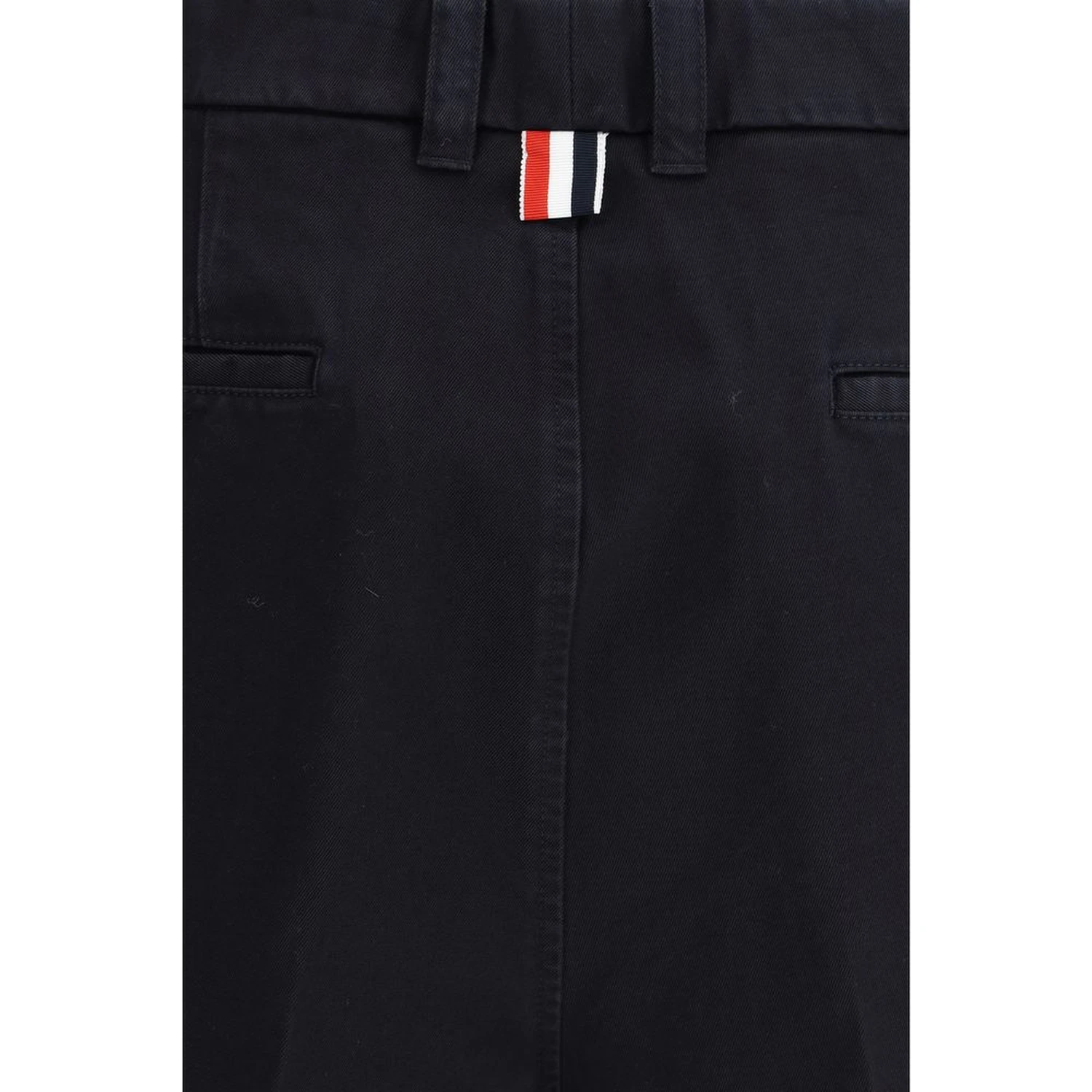 Blue Polyester Bermuda Shorts
