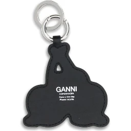 Red Recycled Leather Keychain