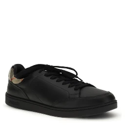 Black Calf Leather Bos Taurus Low Top Sneakers