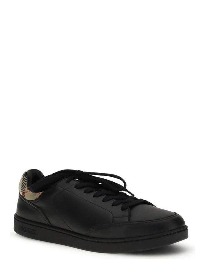 Black Calf Leather Bos Taurus Low Top Sneakers