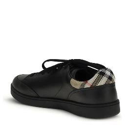 Black Calf Leather Bos Taurus Low Top Sneakers
