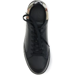 Black Calf Leather Bos Taurus Low Top Sneakers