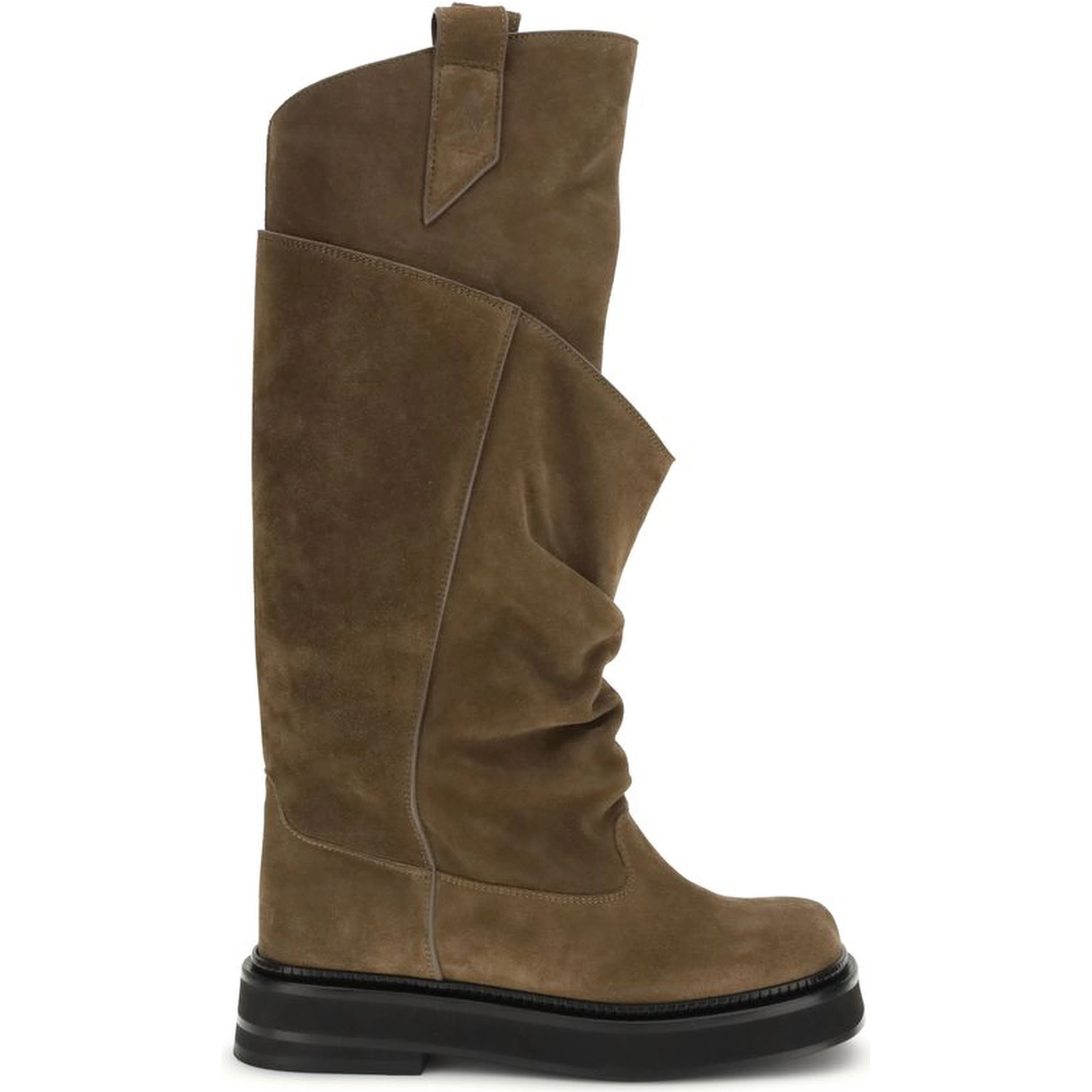 Brown Calf Leather Bos Taurus Lace-Up Boots