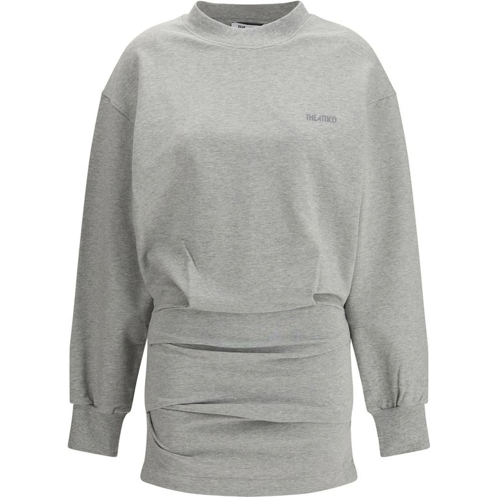 Gray Cotton Casual Dress