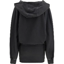 Black Cotton Casual Dress