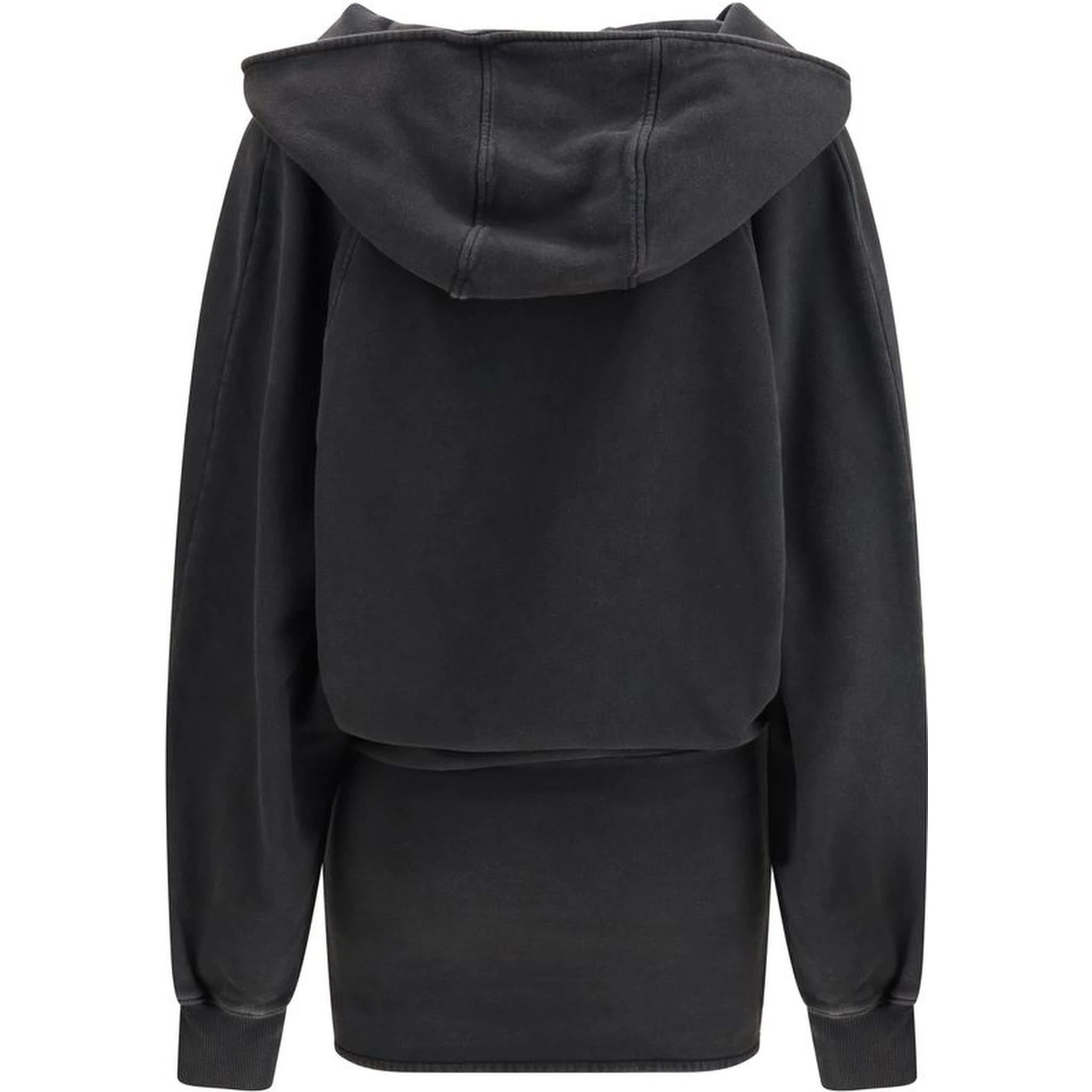 Black Cotton Casual Dress