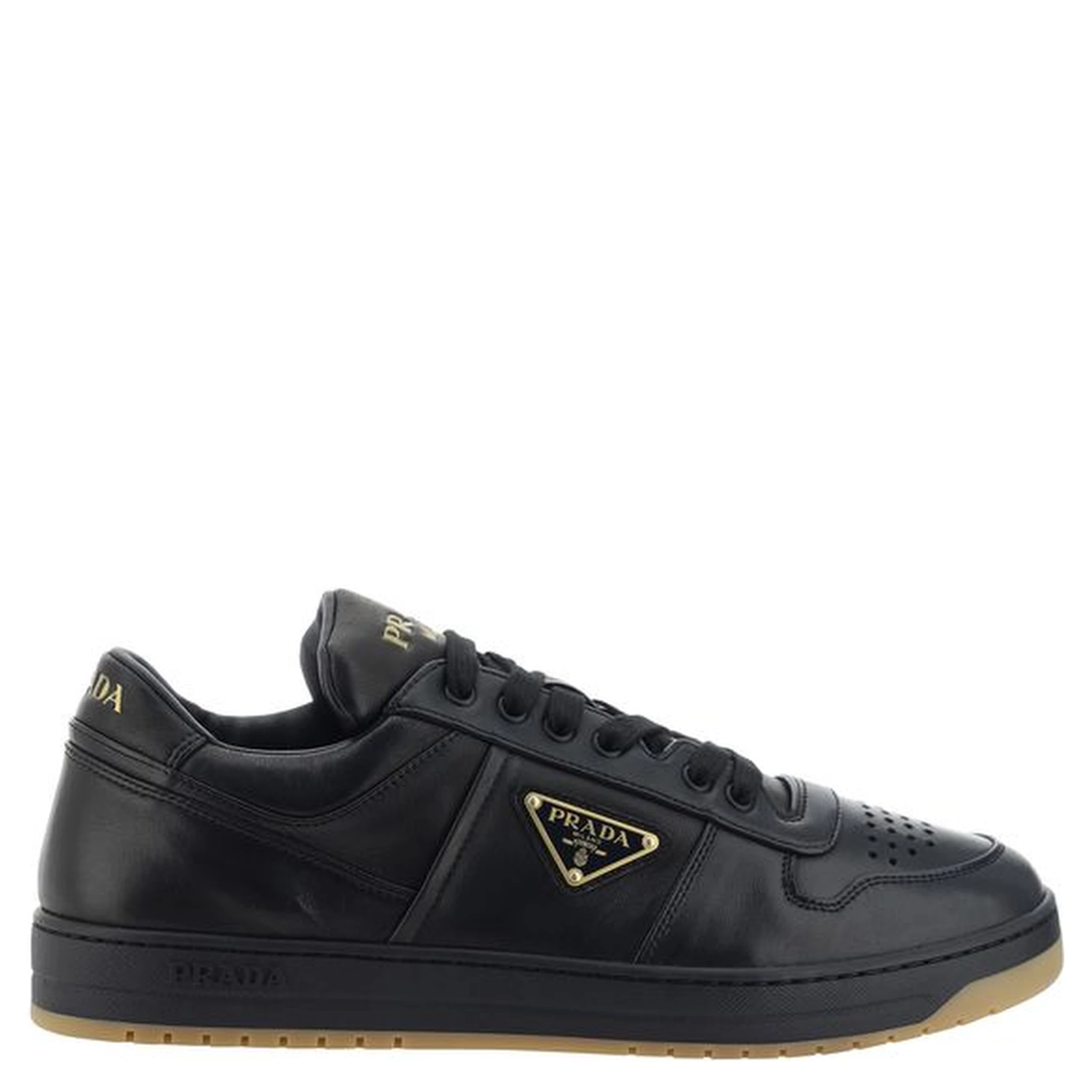 Black Calf Leather Bos Taurus Low Top Sneakers