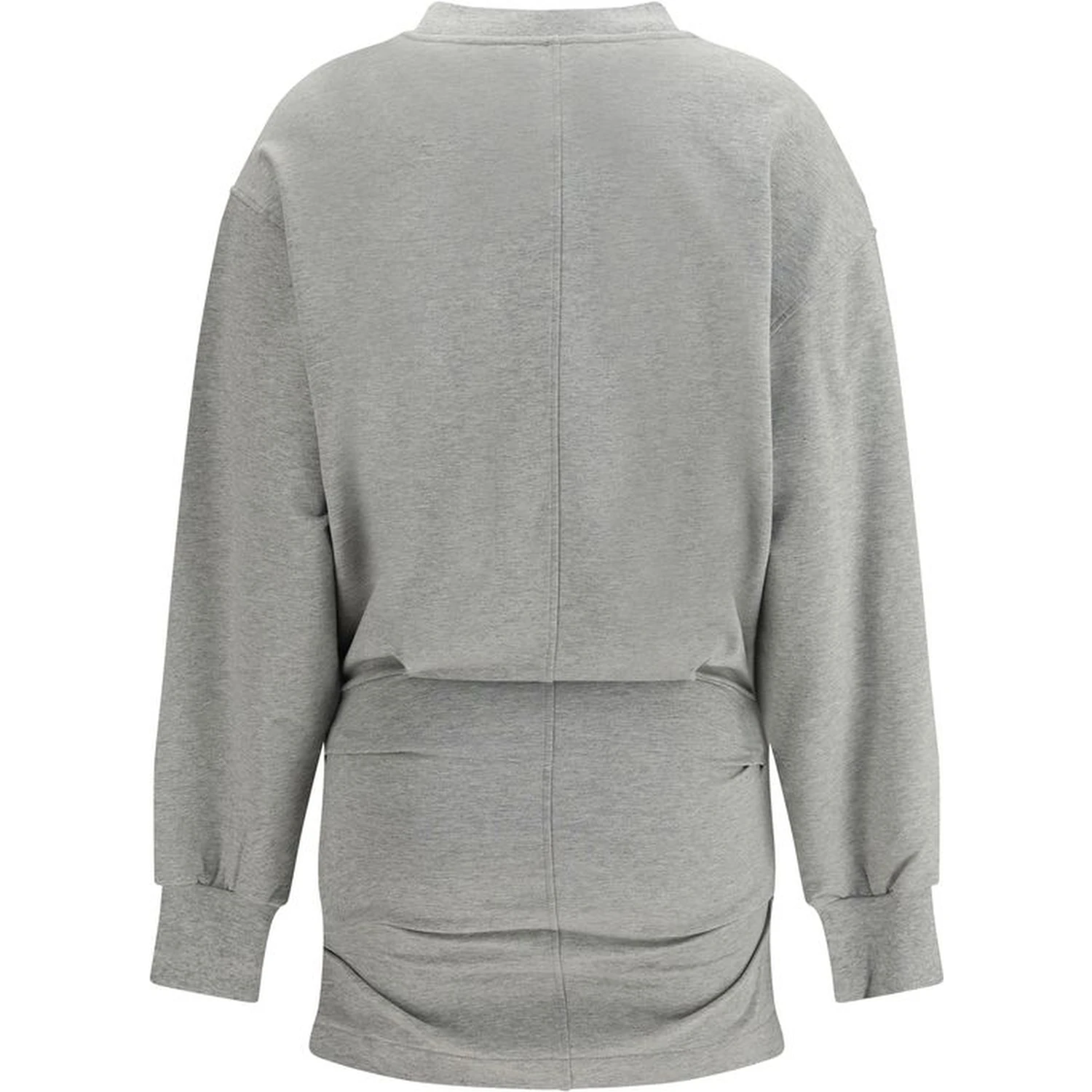 Gray Cotton Casual Dress