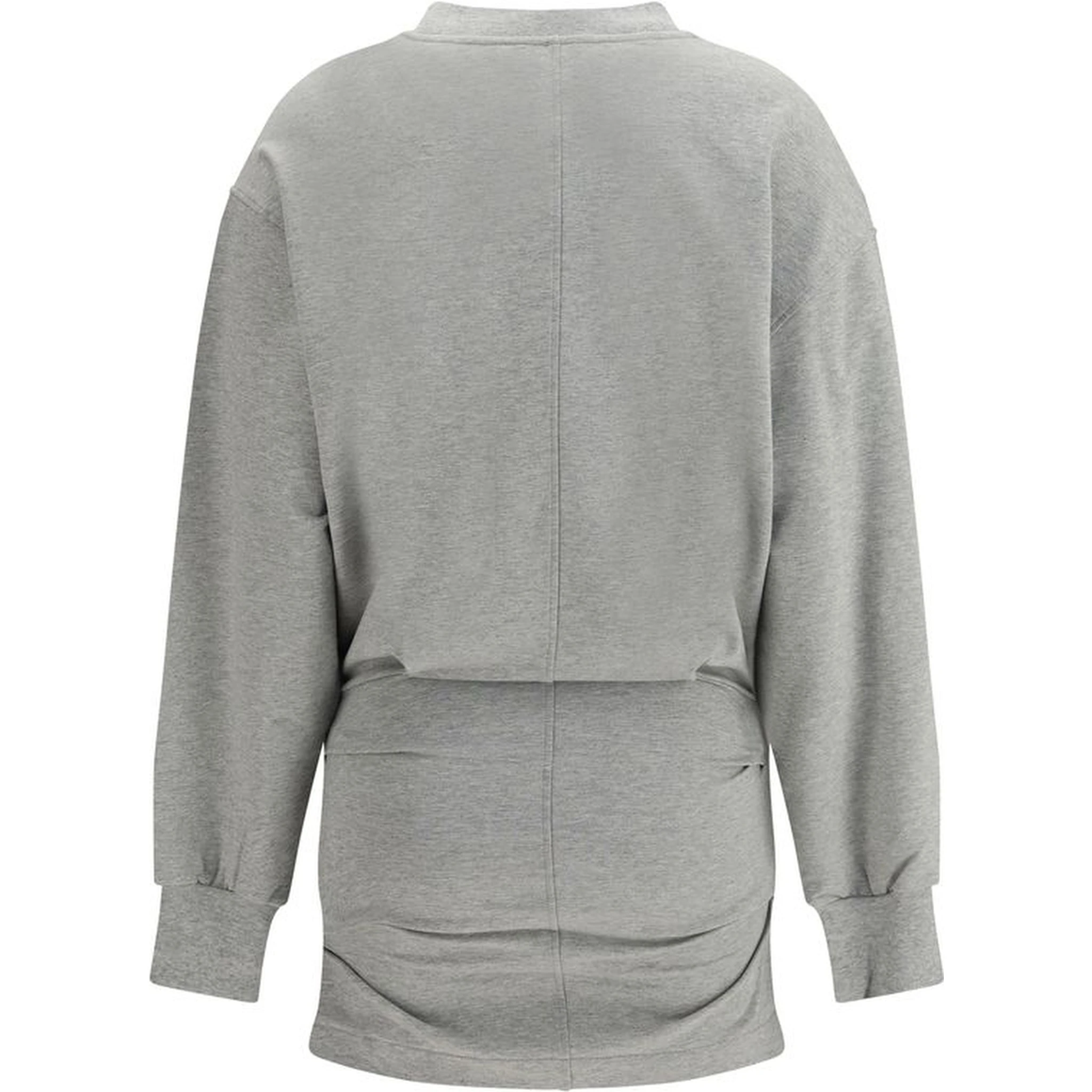 Gray Cotton Casual Dress