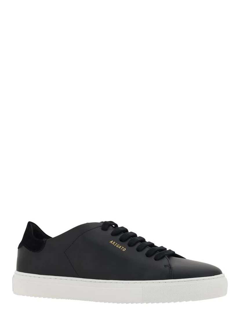 Black Calf Leather Bos Taurus Low Top Sneakers