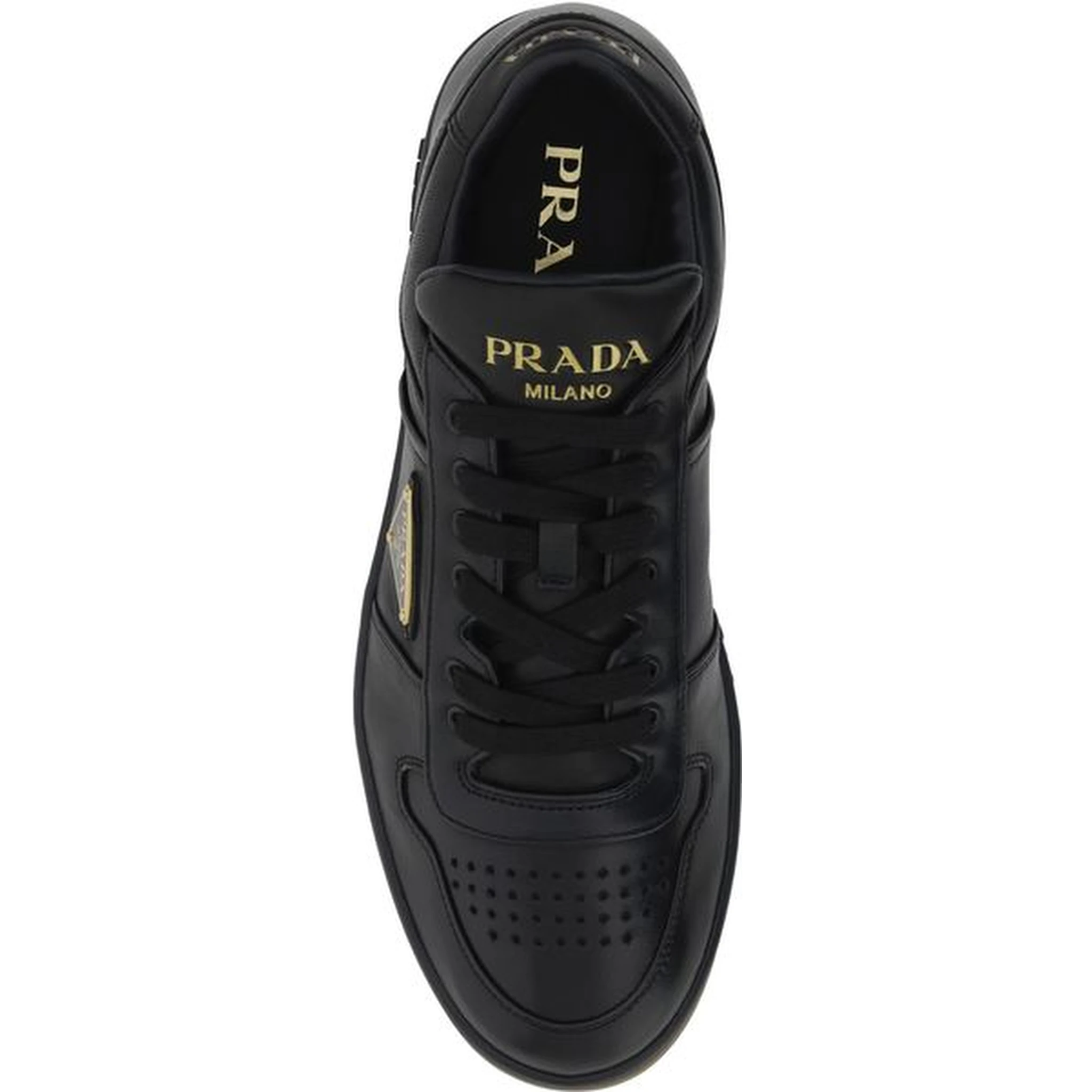 Black Calf Leather Bos Taurus Low Top Sneakers