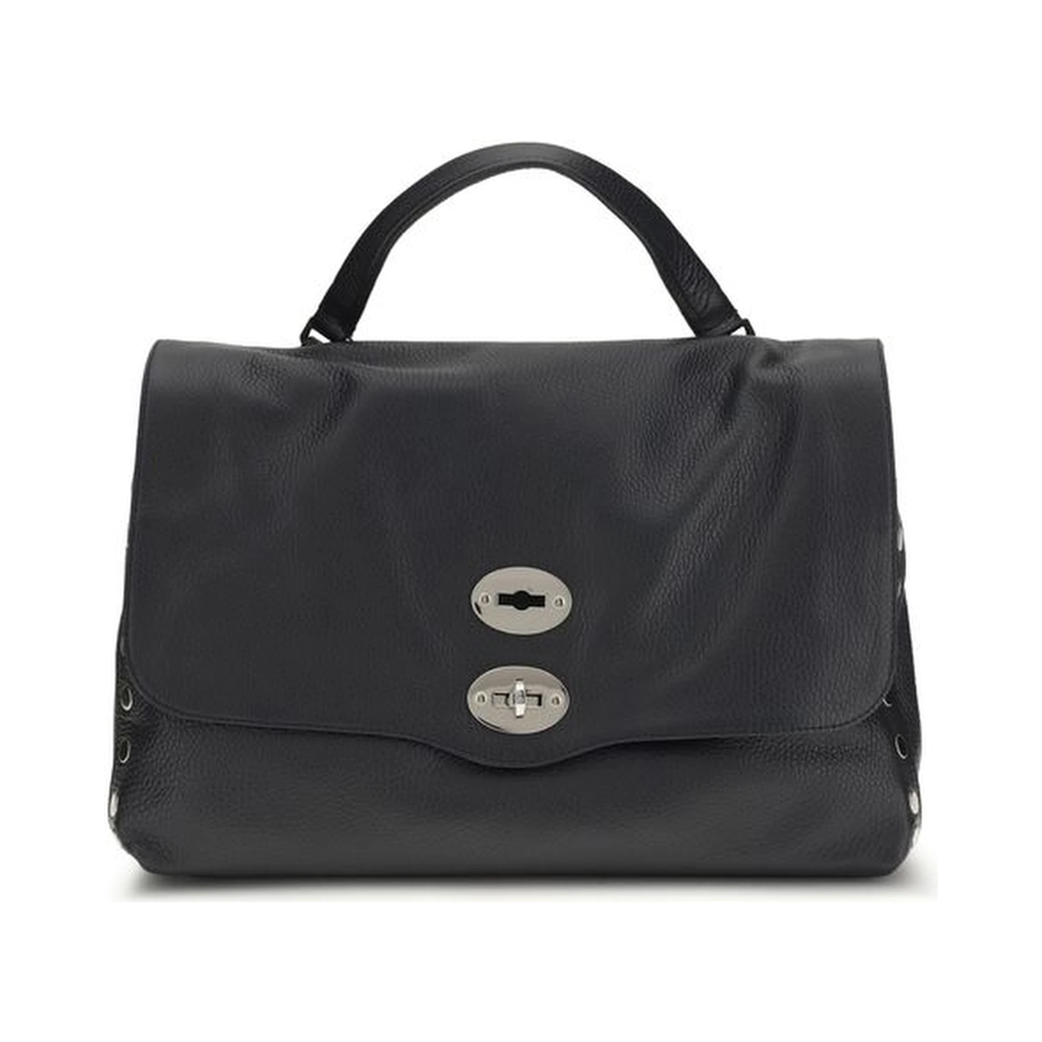 حقيبة كتف بوس توروس من جلد العجل الأزرق