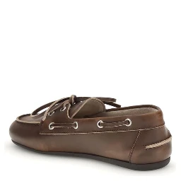 Brown Calf Leather Bos Taurus Slip-On Loafers