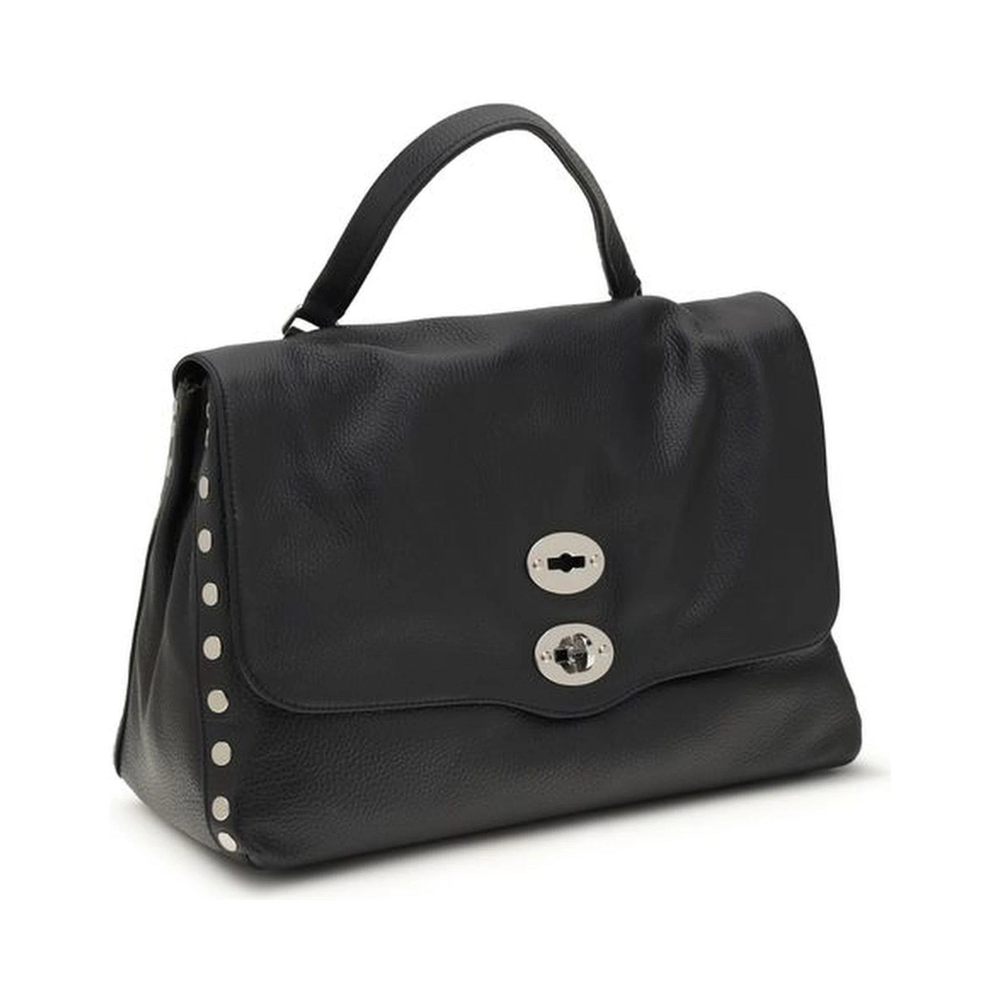 حقيبة كتف بوس توروس من جلد العجل الأزرق