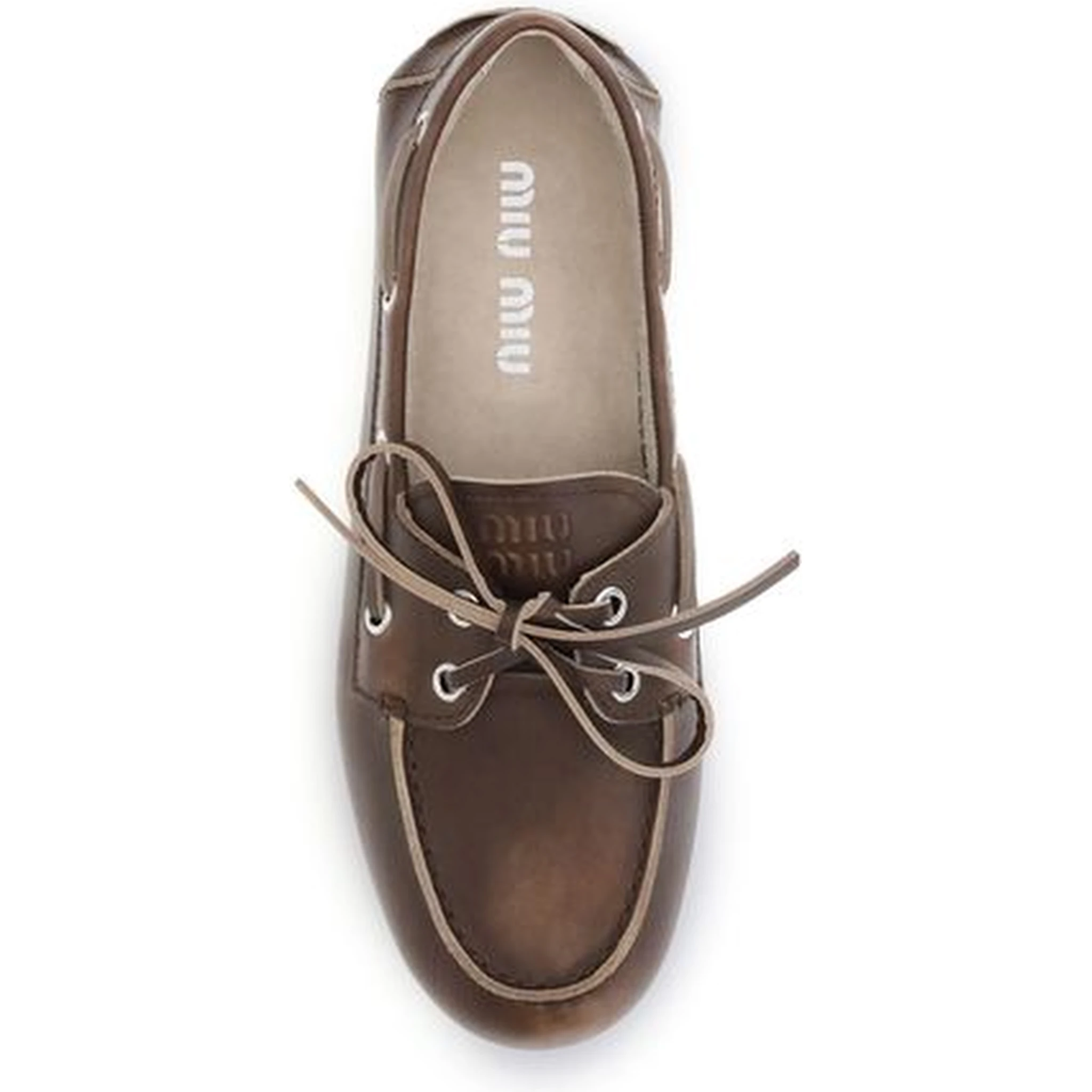 Brown Calf Leather Bos Taurus Slip-On Loafers