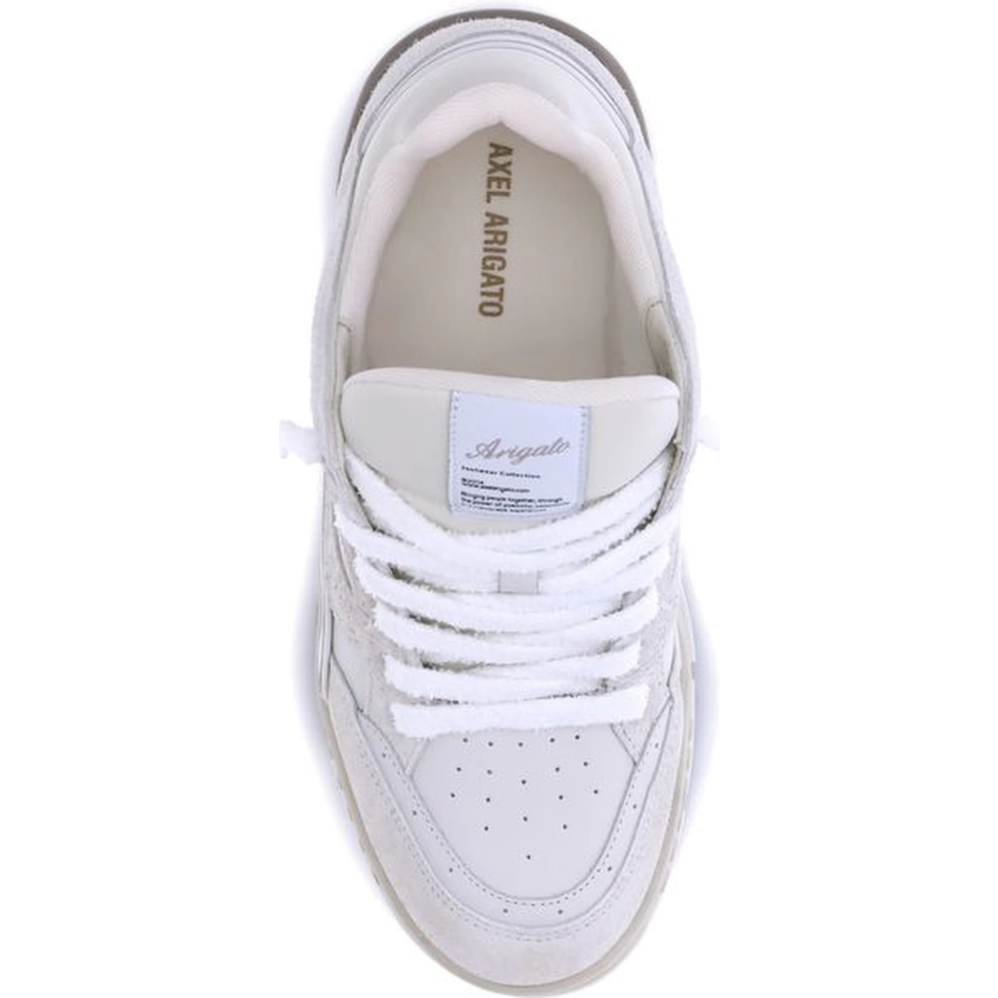 Cream Calf Leather Bos Taurus Sneakers