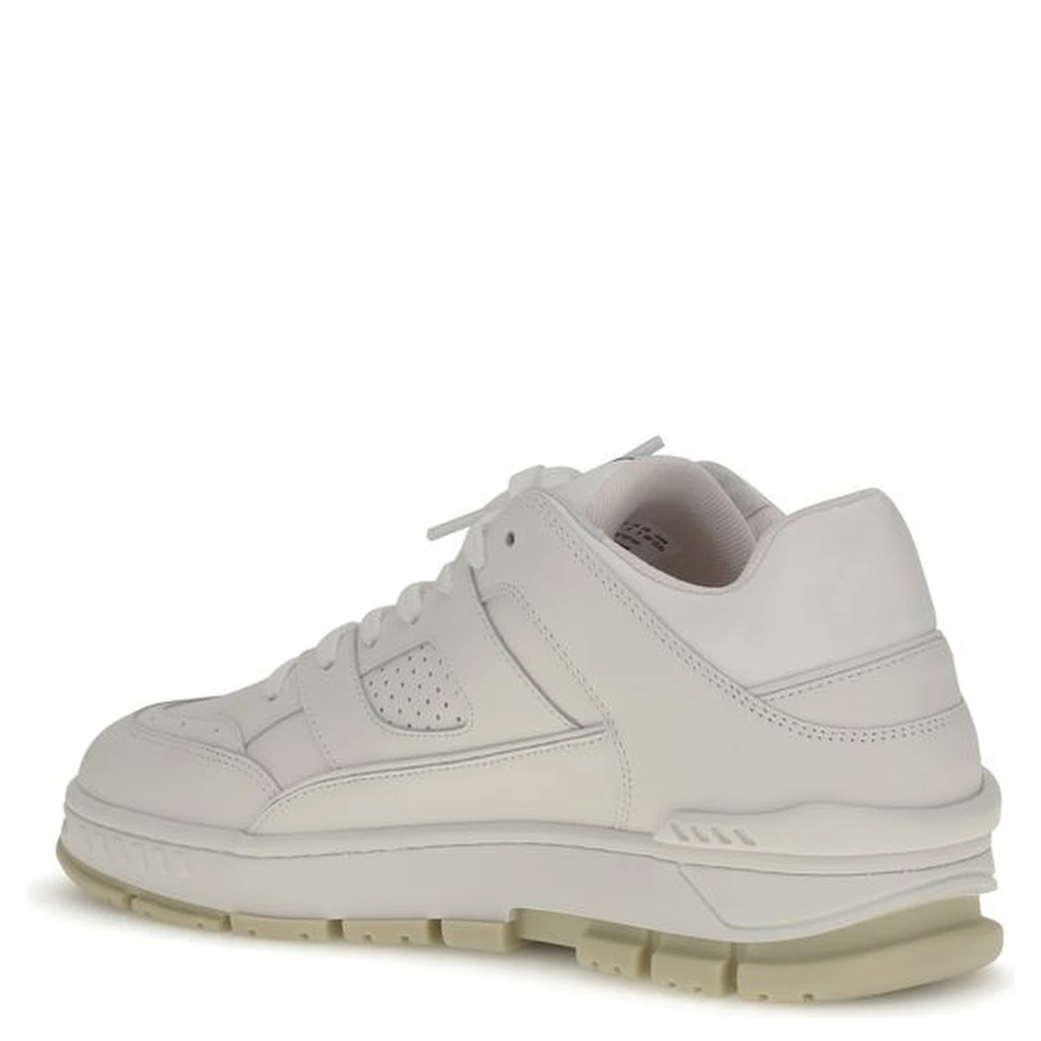 White Calf Leather Bos Taurus Low Top Sneakers