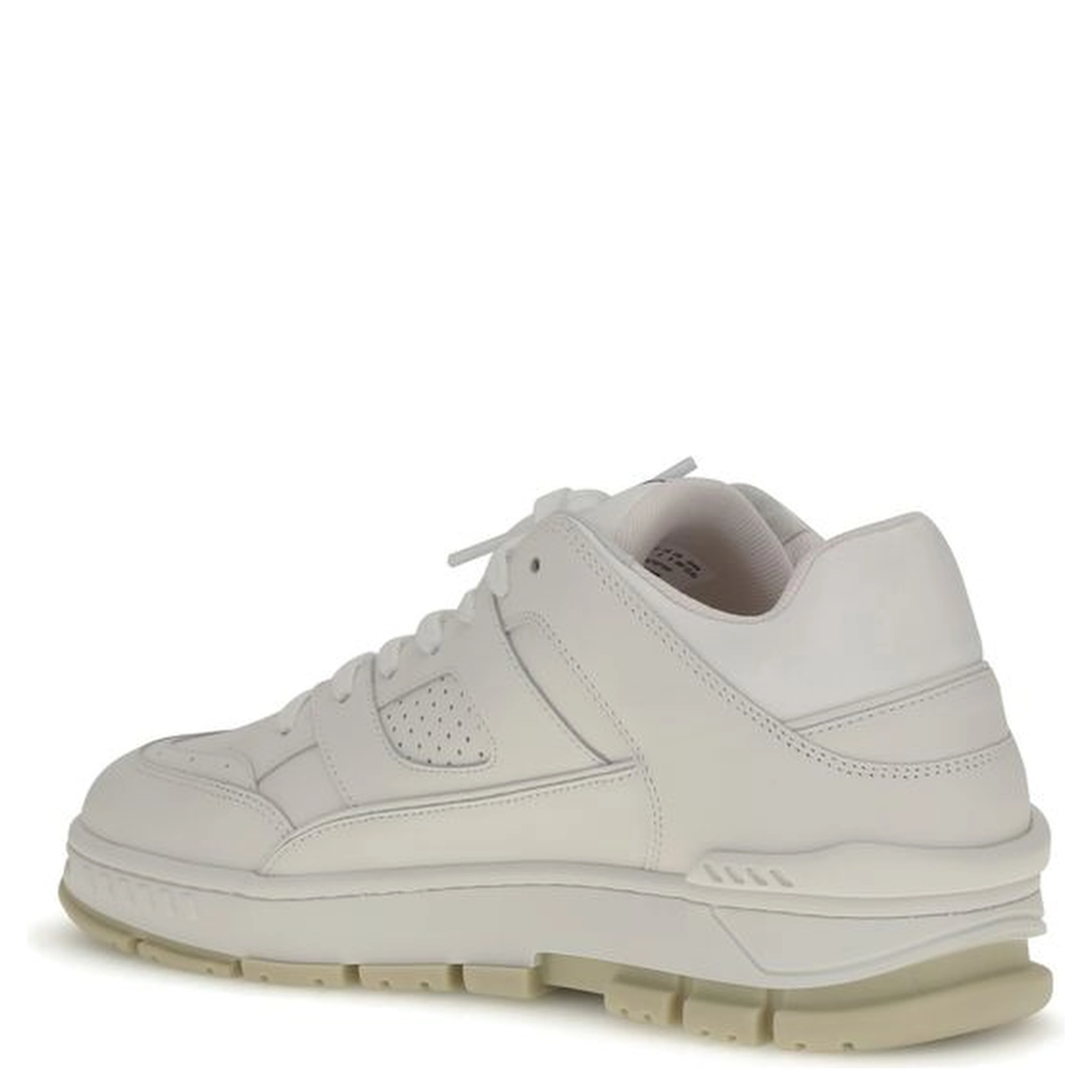 White Calf Leather Bos Taurus Low Top Sneakers