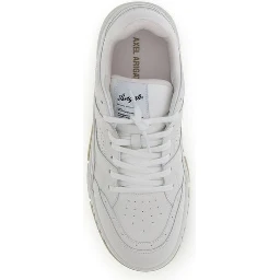 White Calf Leather Bos Taurus Low Top Sneakers