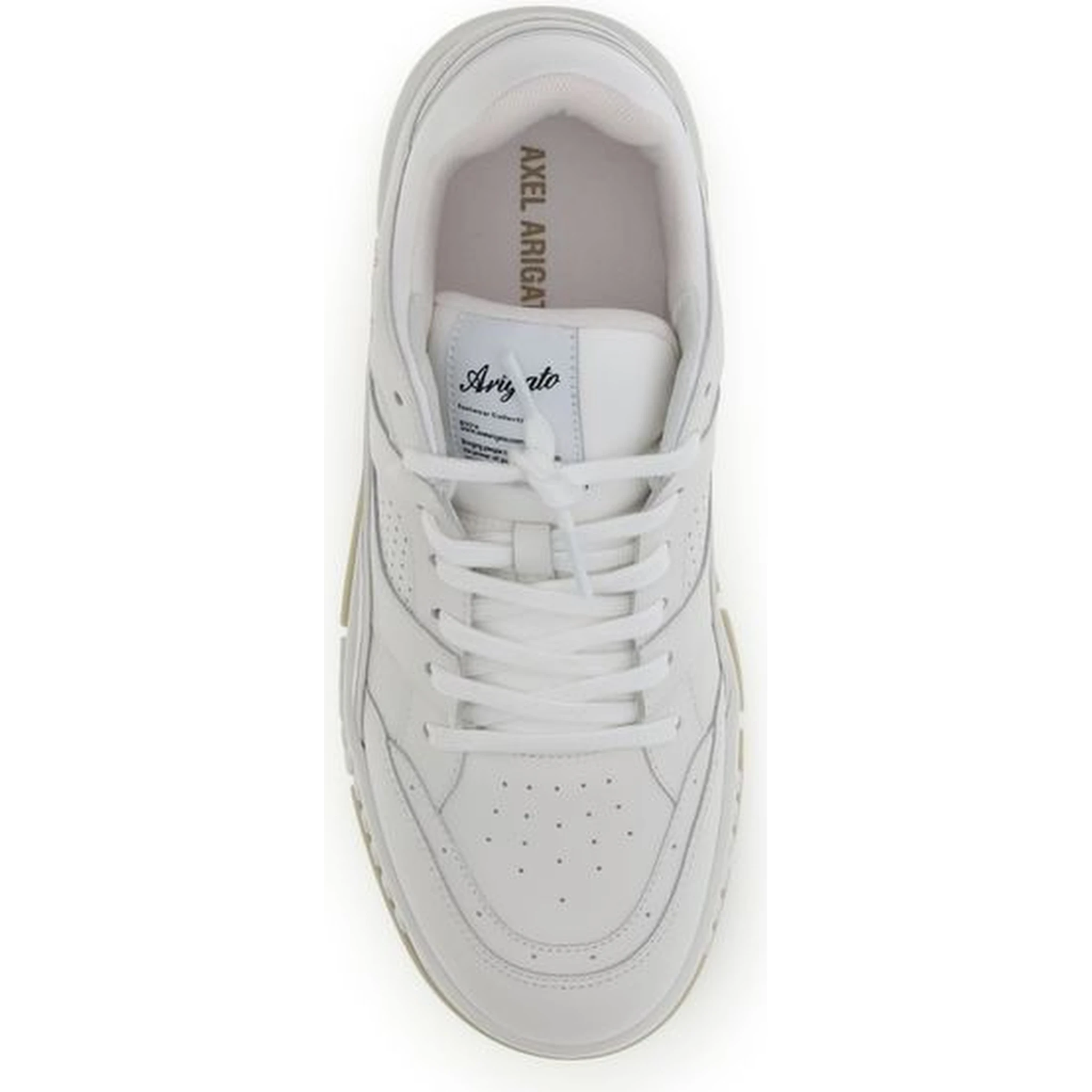 White Calf Leather Bos Taurus Low Top Sneakers