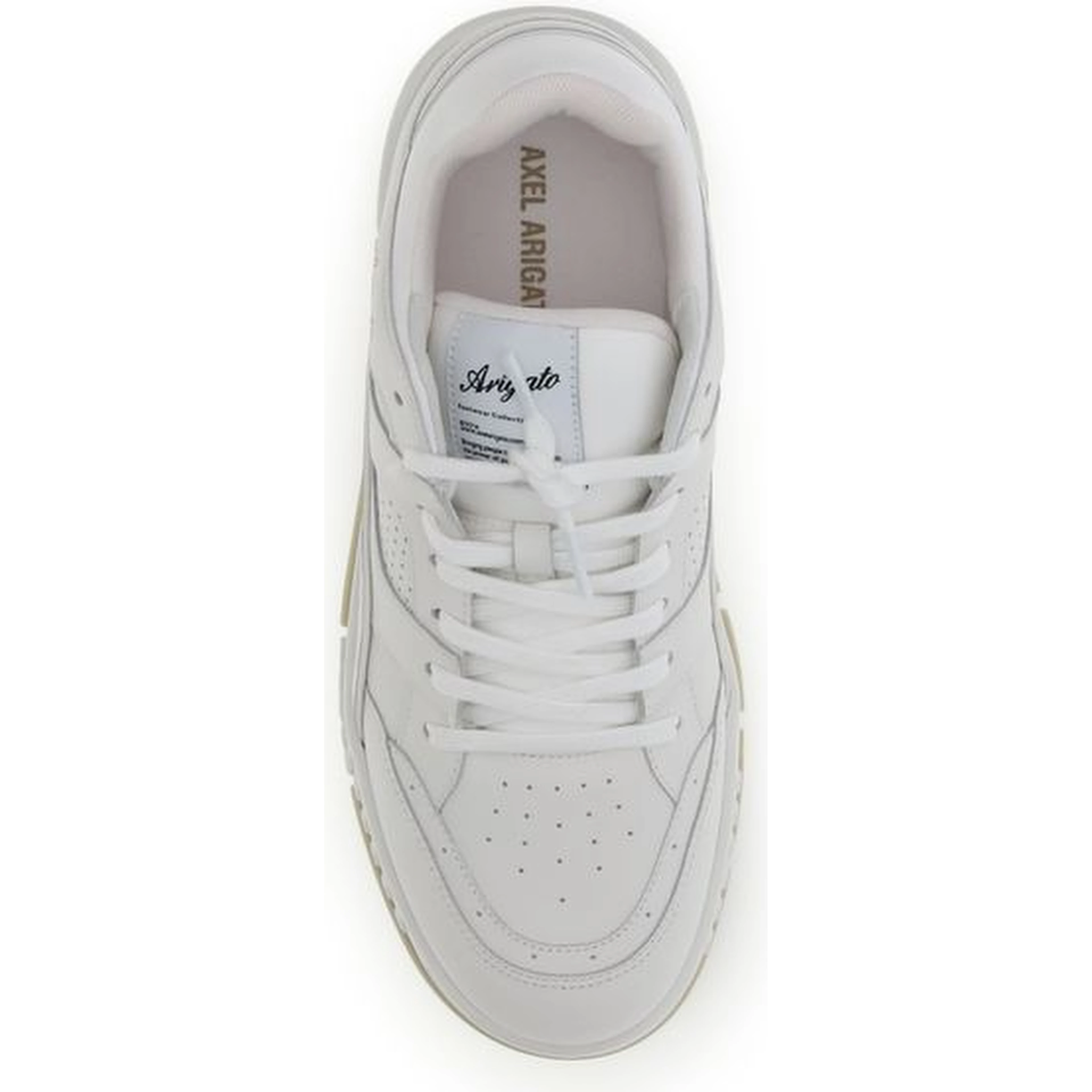 White Calf Leather Bos Taurus Low Top Sneakers