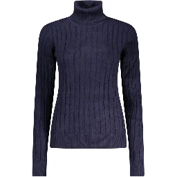 Blu Viscosa Donna Maglia