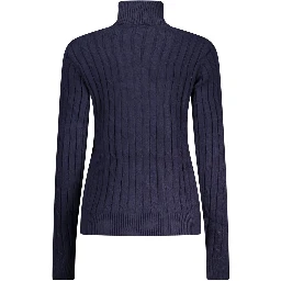 Blu Viscosa Donna Maglia
