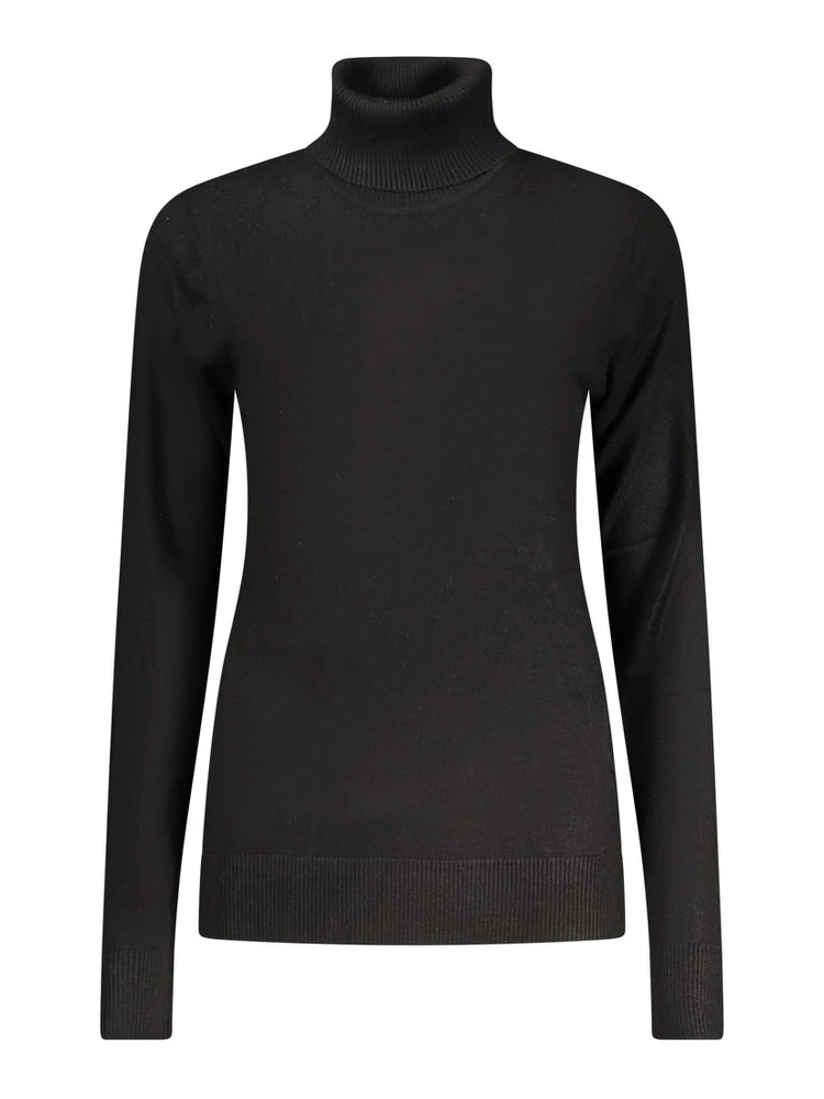 Black Viscose Women Sweater