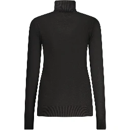 Black Viscose Women Sweater