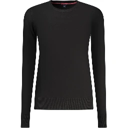 Black Viscose Women Sweater